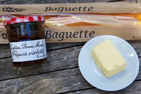 The other perfect spread on a fresh baguette with butter is Bonne Maman fig jam.